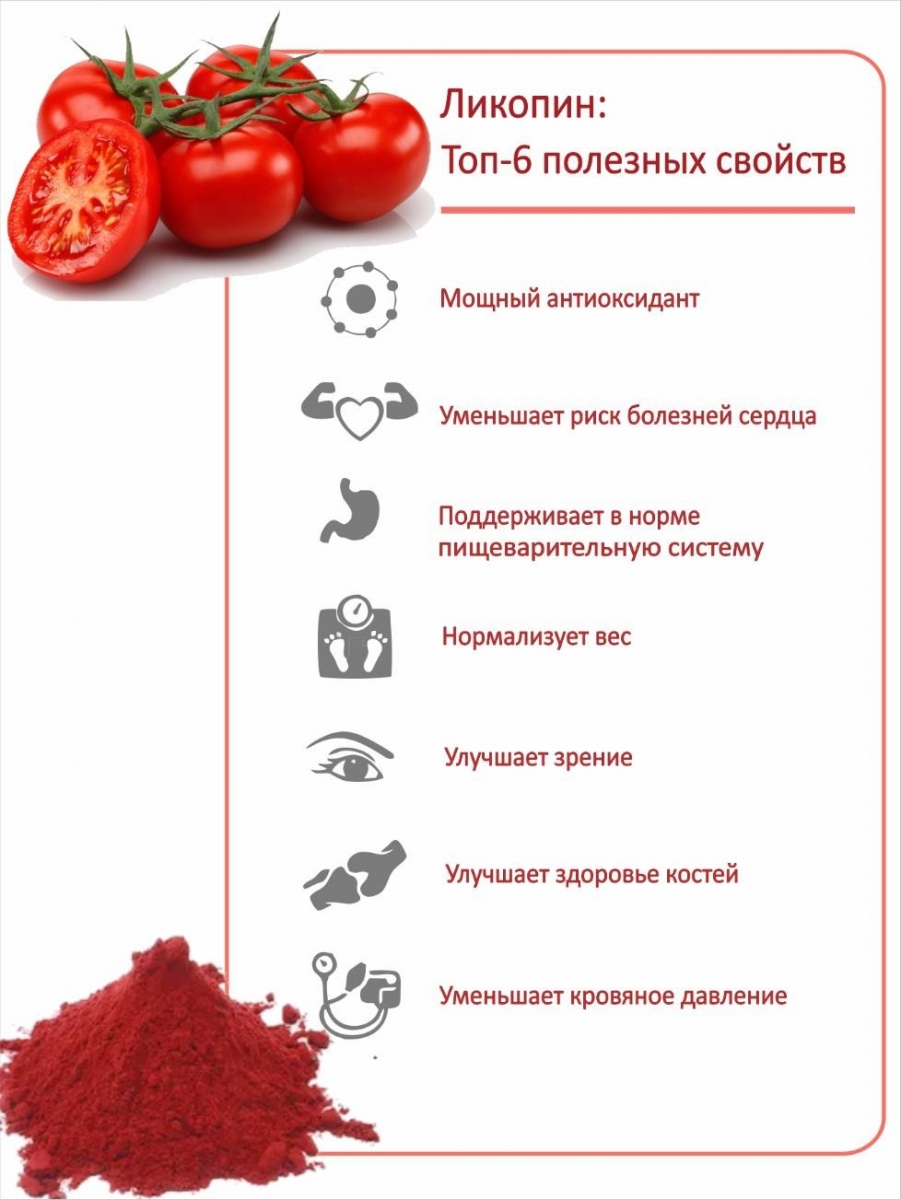 Полезные свойства ликопина